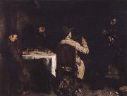 After the supper Gustave Courbet
